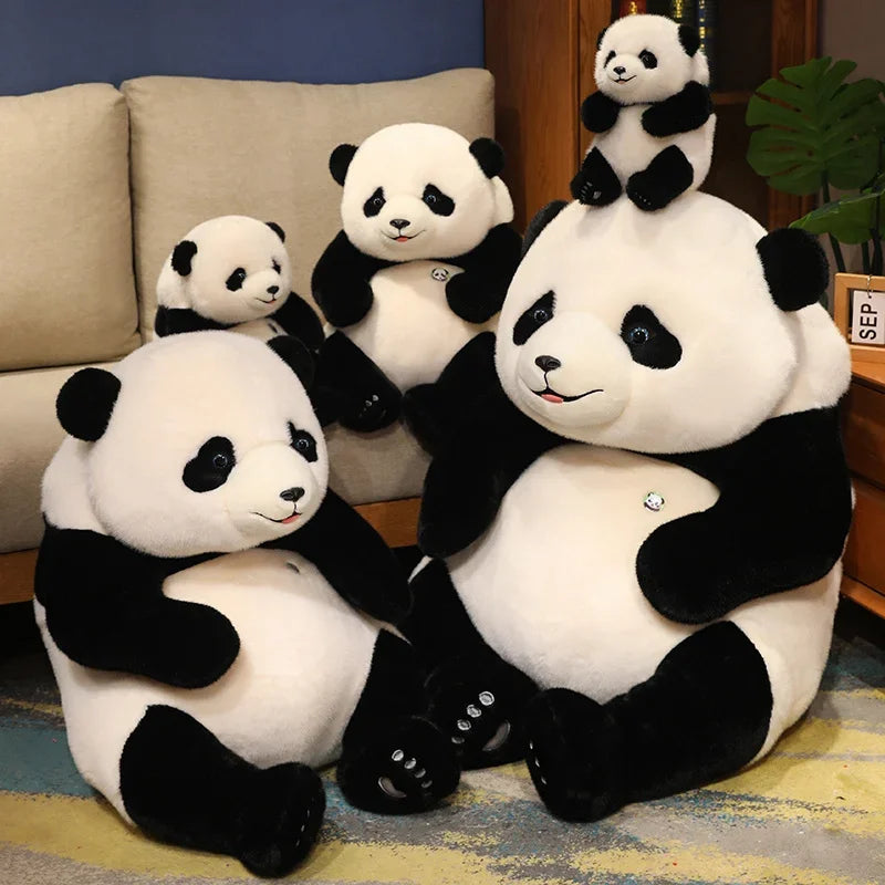 Jumbo Panda Kuscheltier für gemütliche Umarmungen und sanfte Kuscheleinheiten, ein perfekter Plüschbegleiter | Lersk