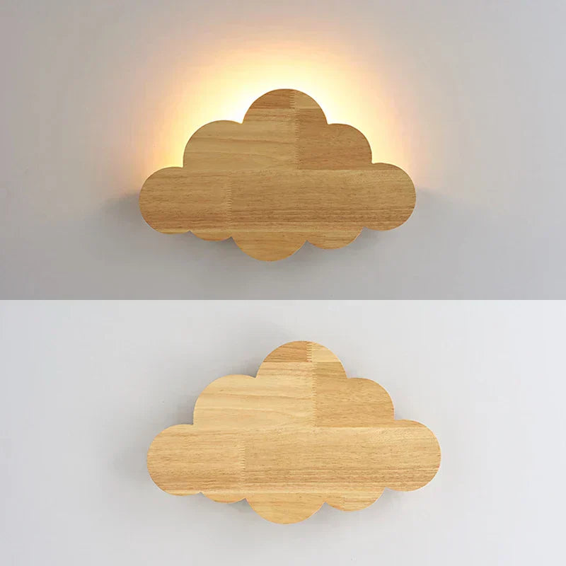 Cirra Wooden Cloud Wall Lights | Lersk