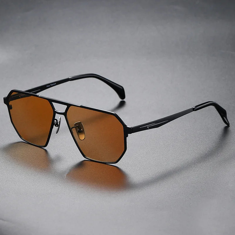 Gafas de sol aviador LyraForge de titanio | Polarizadas UV400 | Lersk