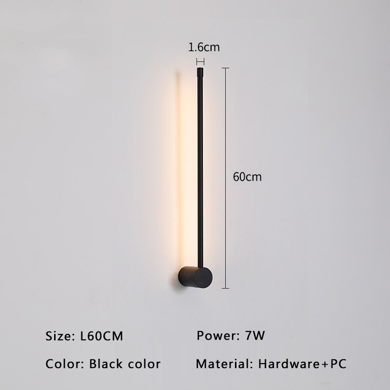 Applique murale Luminex Neo en or moderne et noir LED | Lersk