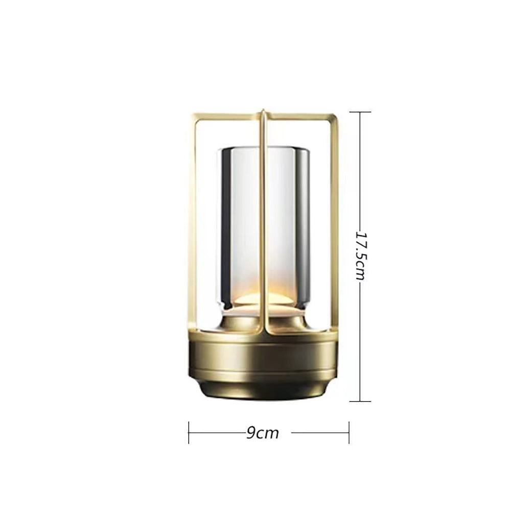Rechargeable LED Crystal Table Lamp With Touch Control Cordless Bedroom Night Light | Lersk