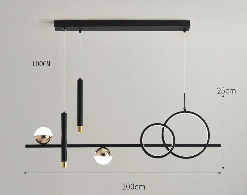 Minimalistická závěsná LED svítidla NovaLume s dálkovým ovládáním | Lersk