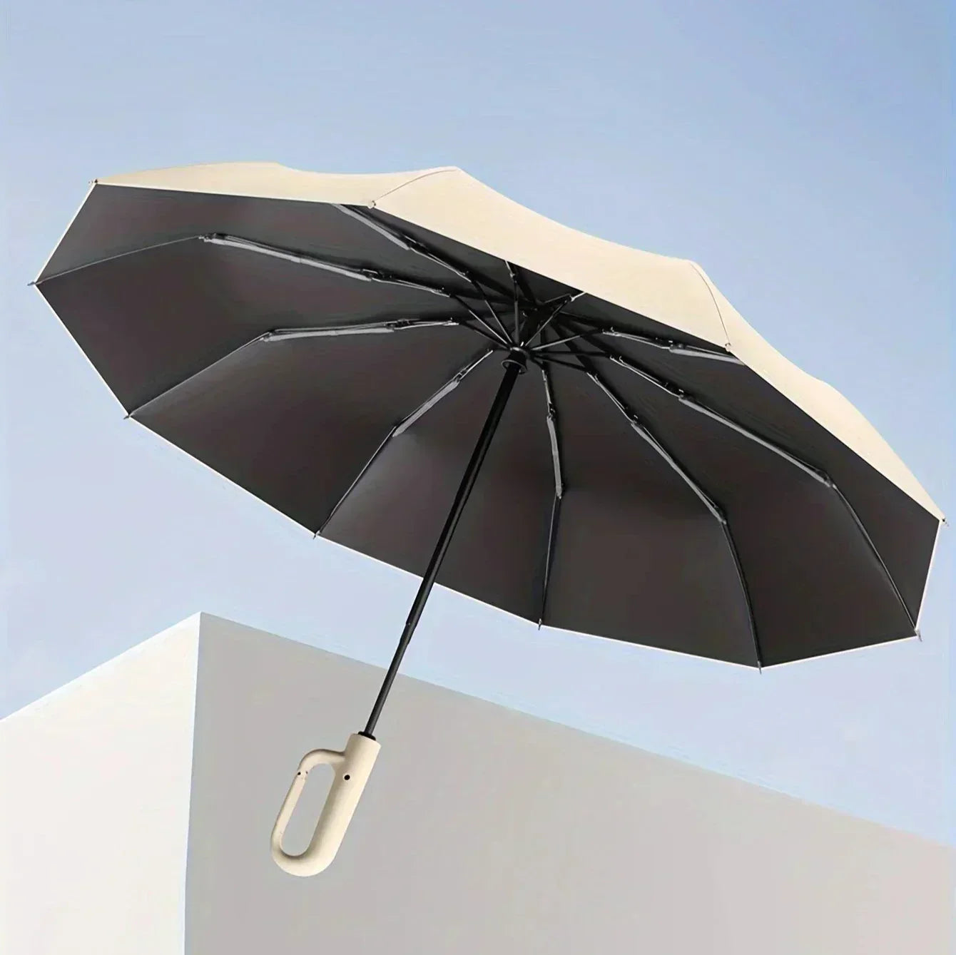 Ombrello Compatto NimbusGuard con Rivestimento Protettivo Solare UPF50+ | Lersk