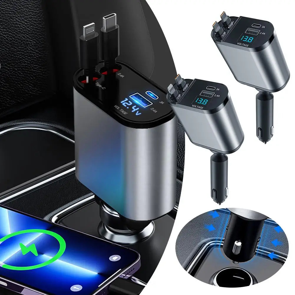 VoltFlux Car Charger for Multiple Devices Fast Charging | Lersk