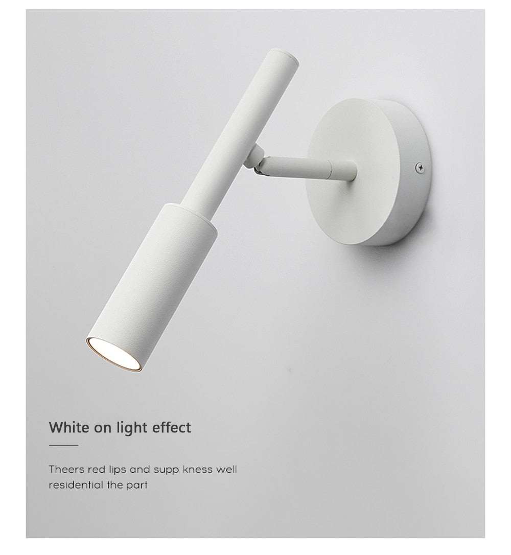 AuroraSwing Black And White Swing Arm Wall Reading Light | Lersk
