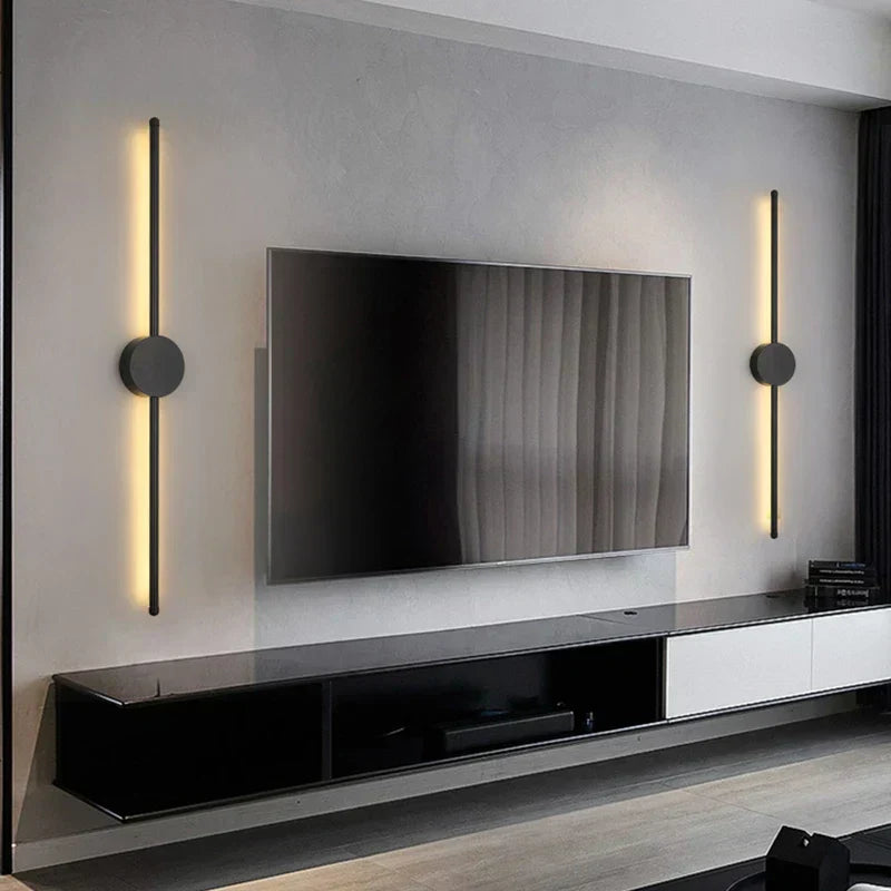 I-formet LED-væglampe med 3-tone niveauer til stuen | Lersk