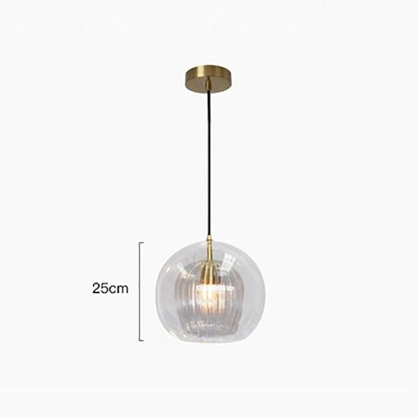 Lampade a sospensione in vetro Nyra Nordic - Fiore artistico a doppio strato