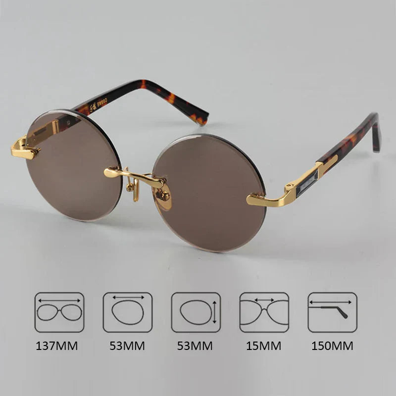 NovaLume Rimless Sunglasses UV400 Scratch Resistant | Lersk