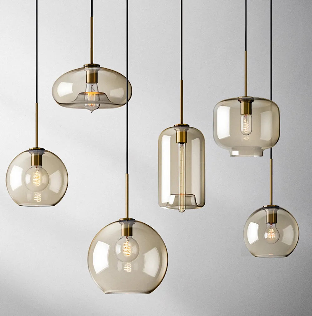 Luminária de Pendurar em Vidro Arctix Industrial LED Luxo | Lersk