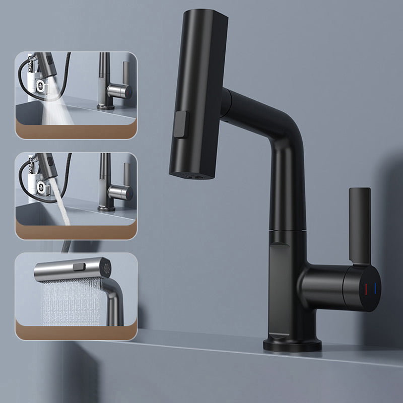 Aqualine FluxPull Pull Out Faucet With 60 cm Extendable Hose And 360 Swivel | Lersk