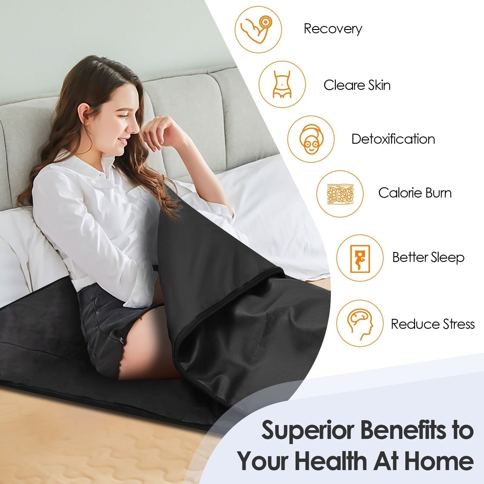 Infrared Sauna Blanket Portable Detox For Home Wellness | Lersk
