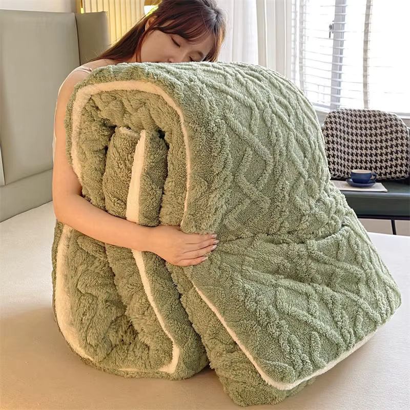 NylaWeave Lamb Cashmere Weighted Blanket Ultra Warm Winter | Lersk