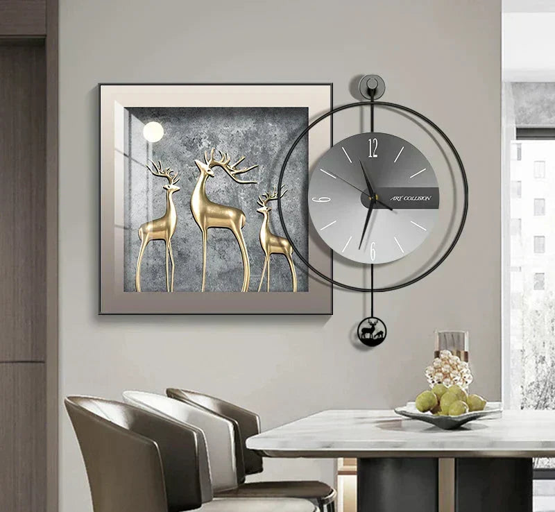Luma Prism Wall Clock For Living Room, Silent Movement | Lersk
