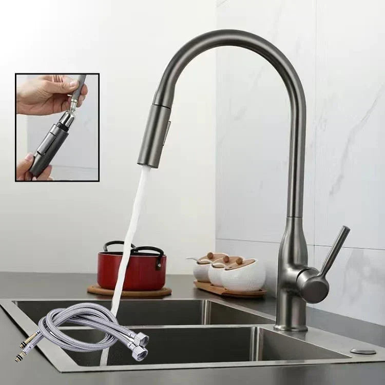 FlowNova Kitchen Mixer Tap with Pull-Out Hand Shower | Lersk