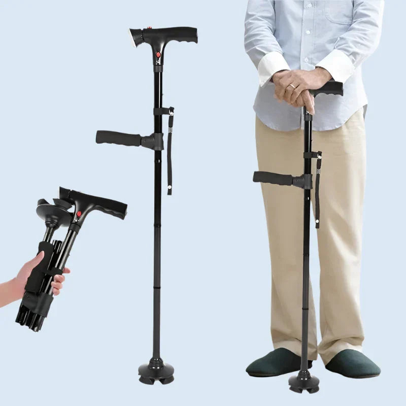 AeroAssist LED Folding Cane for Safe Everyday Mobility | Lersk