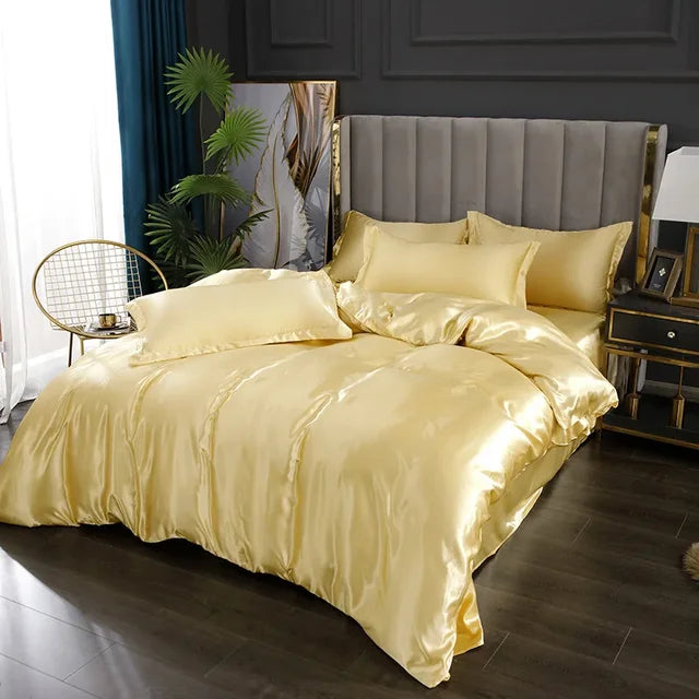 Aurielle | Set de lenjerie de pat din satin de lux | Lersk