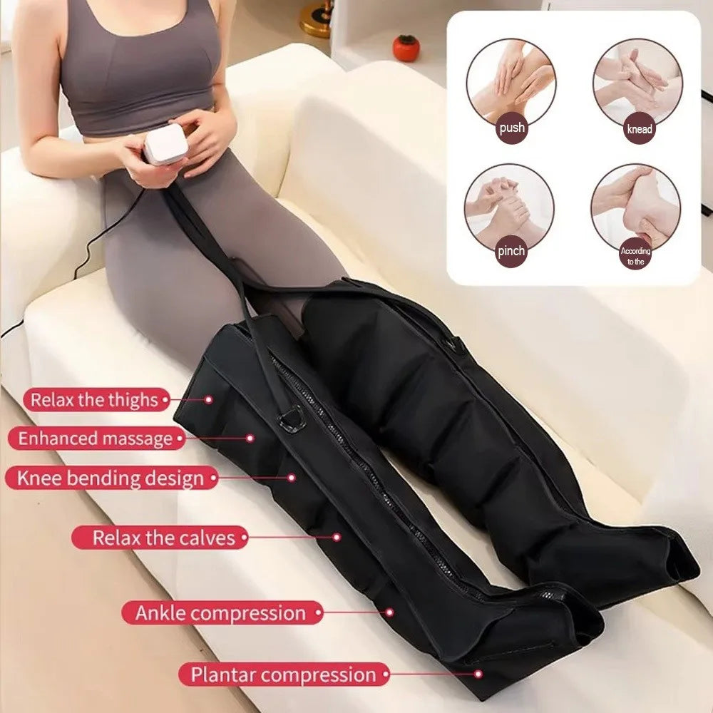 Pneumatic Full-Leg Massager — Professional Air Compression with Smart Remote | Lersk