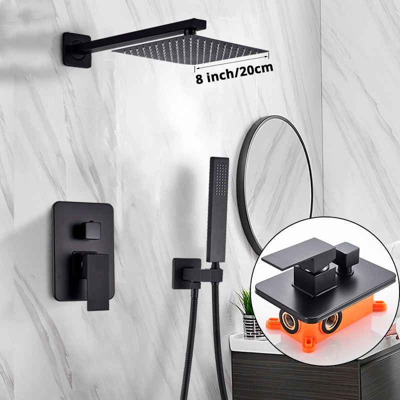 Modern Black 3-Piece Bath and Shower Set | Lersk