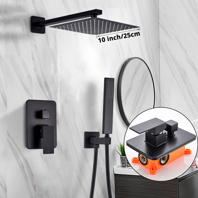 Modern Black 3-Piece Bath and Shower Set | Lersk