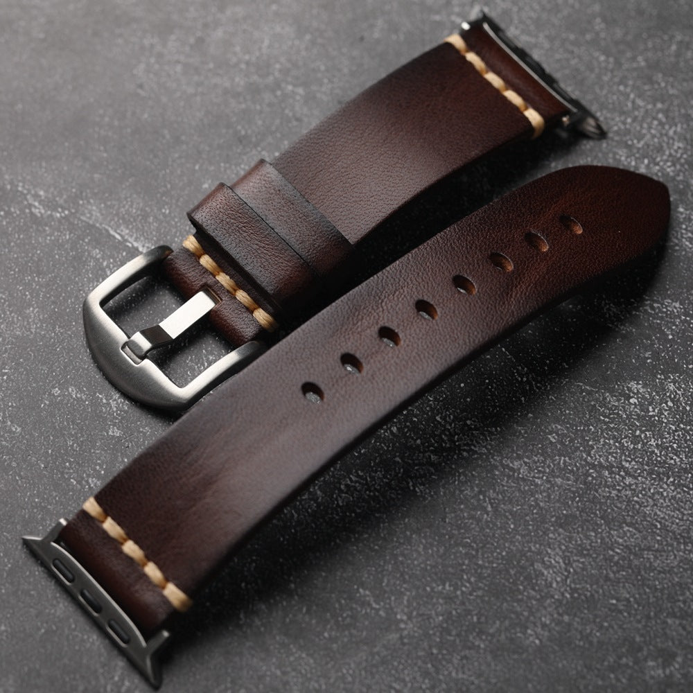 Marrowe rem i fuldkornet læder til Apple Watch | Lersk