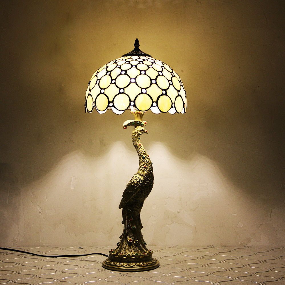 Aurena Tiffany-Style Table Lamp With Colorful Dome Shade | Lersk
