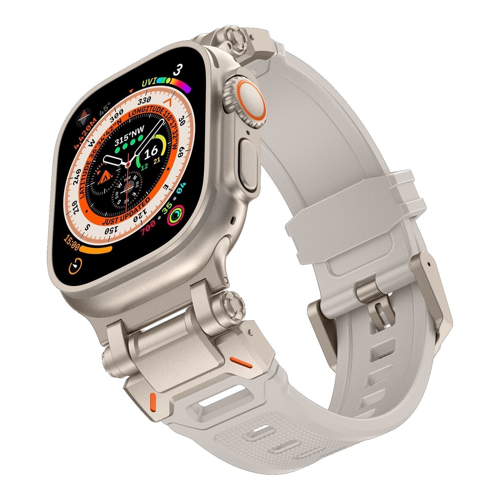 Trailborn | Tactical Fluoro Rubber Band for Apple Watch | Lersk