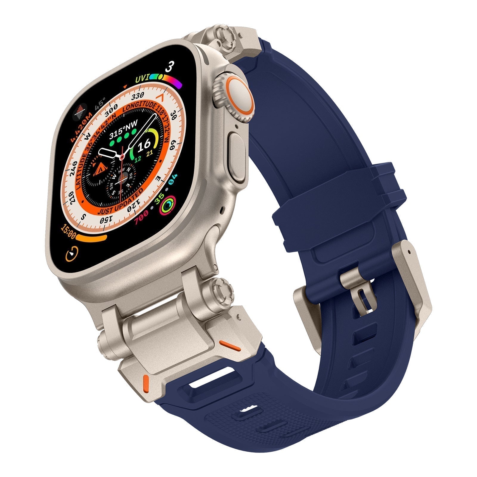 Trailborn | Tactical Fluoro Rubber Band for Apple Watch | Lersk