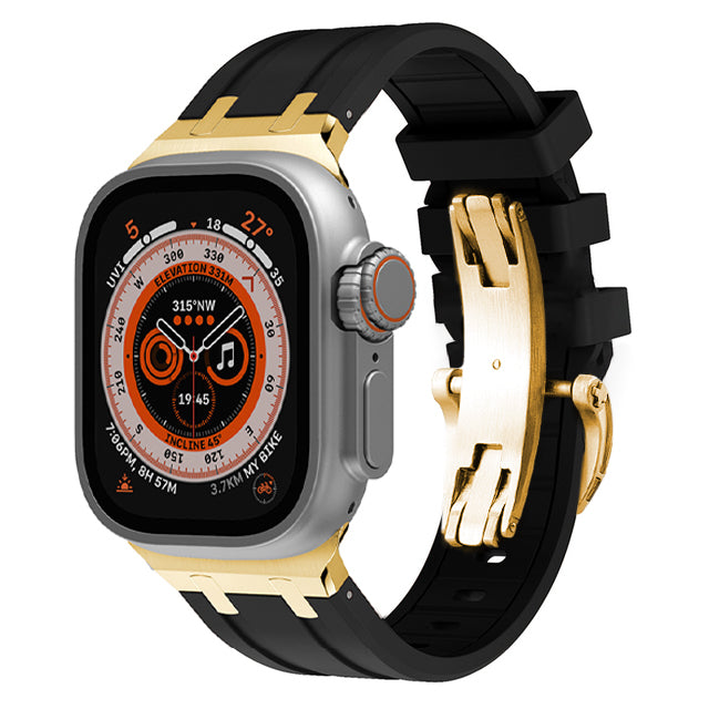 Novara Thick Silicone Strap With Butterfly Clasp And Titanium Adapter | Lersk