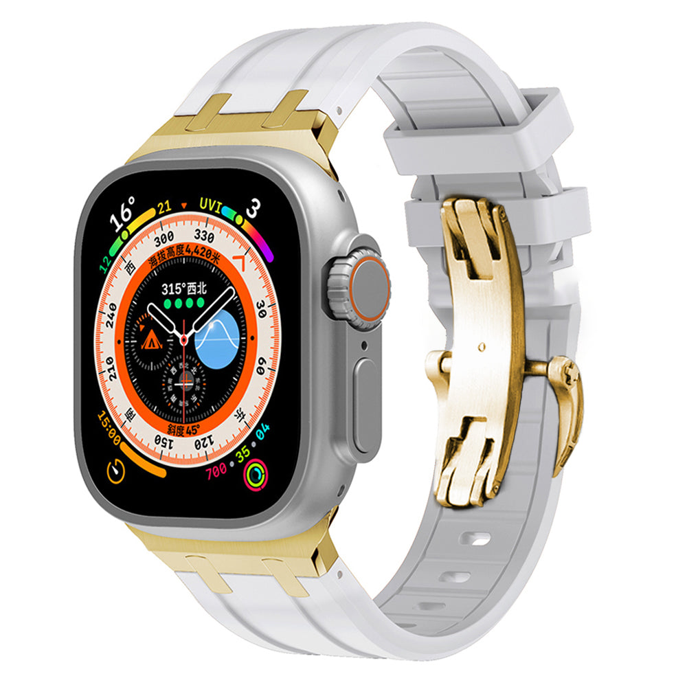 Novara Thick Silicone Strap With Butterfly Clasp And Titanium Adapter | Lersk