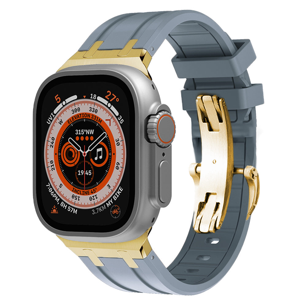 Novara Thick Silicone Strap With Butterfly Clasp And Titanium Adapter | Lersk