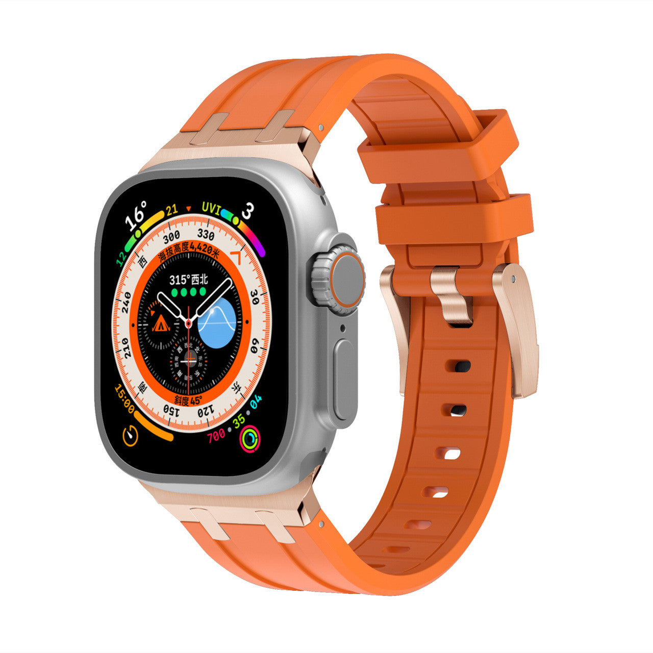 Nexal Silicone Band With Metal Head For Apple Watch | Lersk