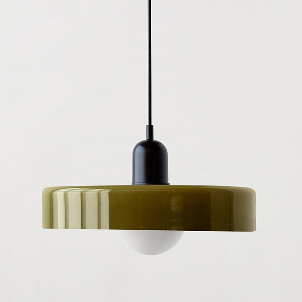 Aurelo Colored Glass Bauhaus Pendant Light for Dining Rooms | Lersk