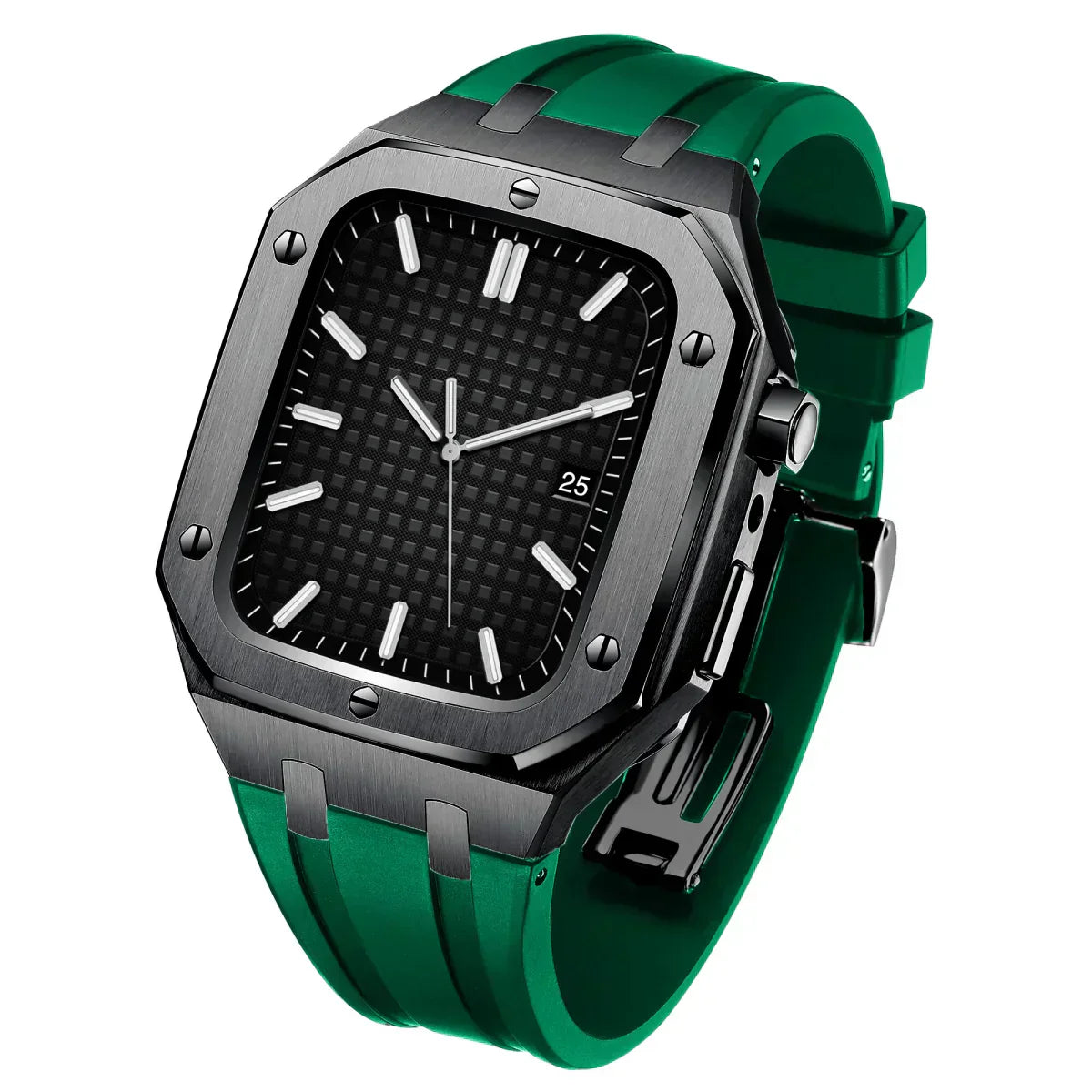 Kirello09 silikonearmbånd og 316L rustfrit stål retrofit-etui til Apple Watch | Lersk