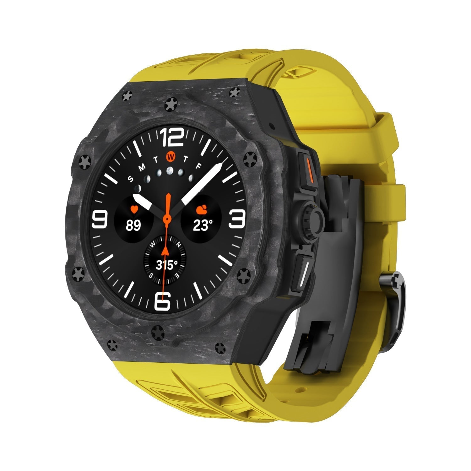 Carbon Fiber Case and Band Kit Compatible With Samsung Galaxy Watch 7 Ultra 47mm | Lersk