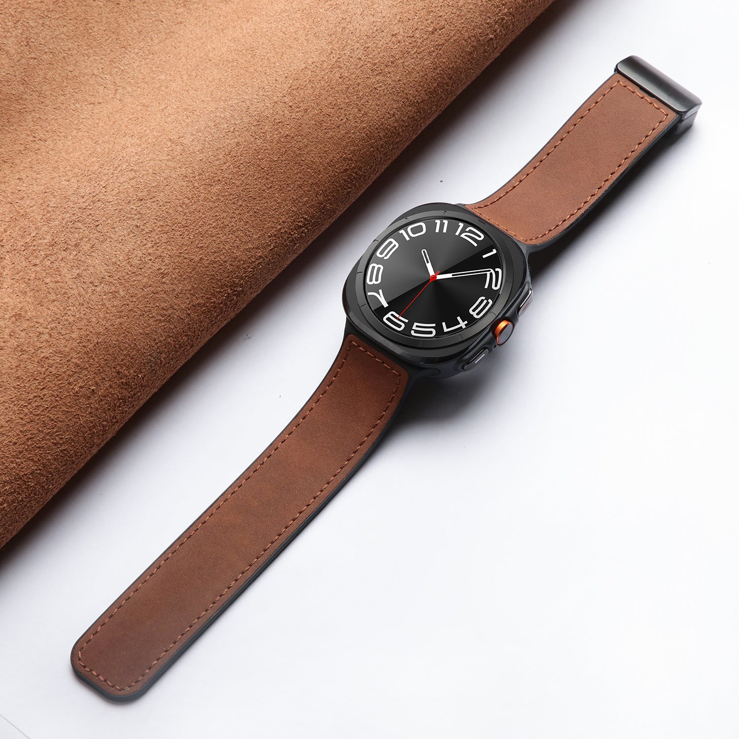 Velora Magnetisches Silikon- und Lederarmband für Samsung Watch Ultra | Lersk