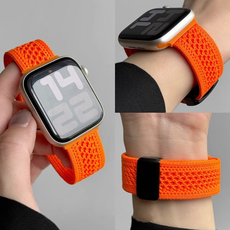 Nuvora pletený nylonový řemínek s magnetickou sponou pro Apple Watch | Lersk
