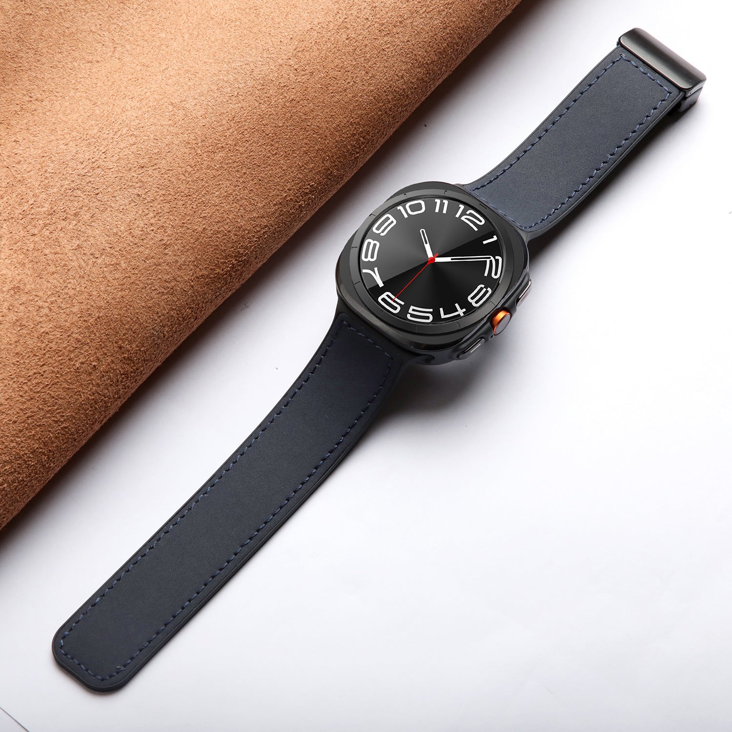 Velora Magnetisches Silikon- und Lederarmband für Samsung Watch Ultra | Lersk