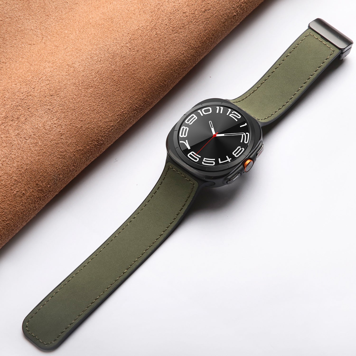 Velora Magnetisches Silikon- und Lederarmband für Samsung Watch Ultra | Lersk