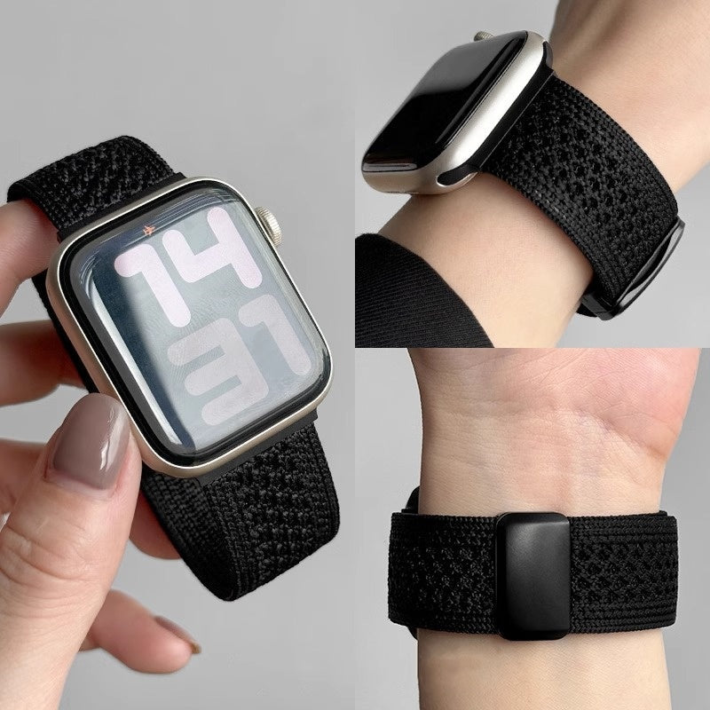 Nuvora pletený nylonový řemínek s magnetickou sponou pro Apple Watch | Lersk