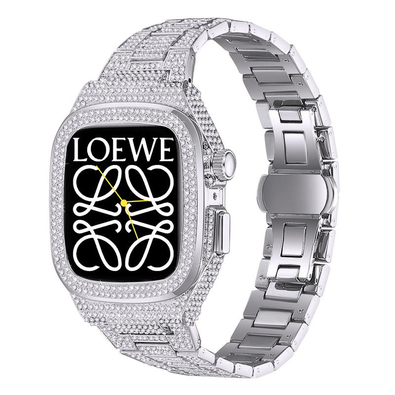 Custodia e cinturino Aurielle Metal Crystal per Apple Watch 44/45mm | Lersk