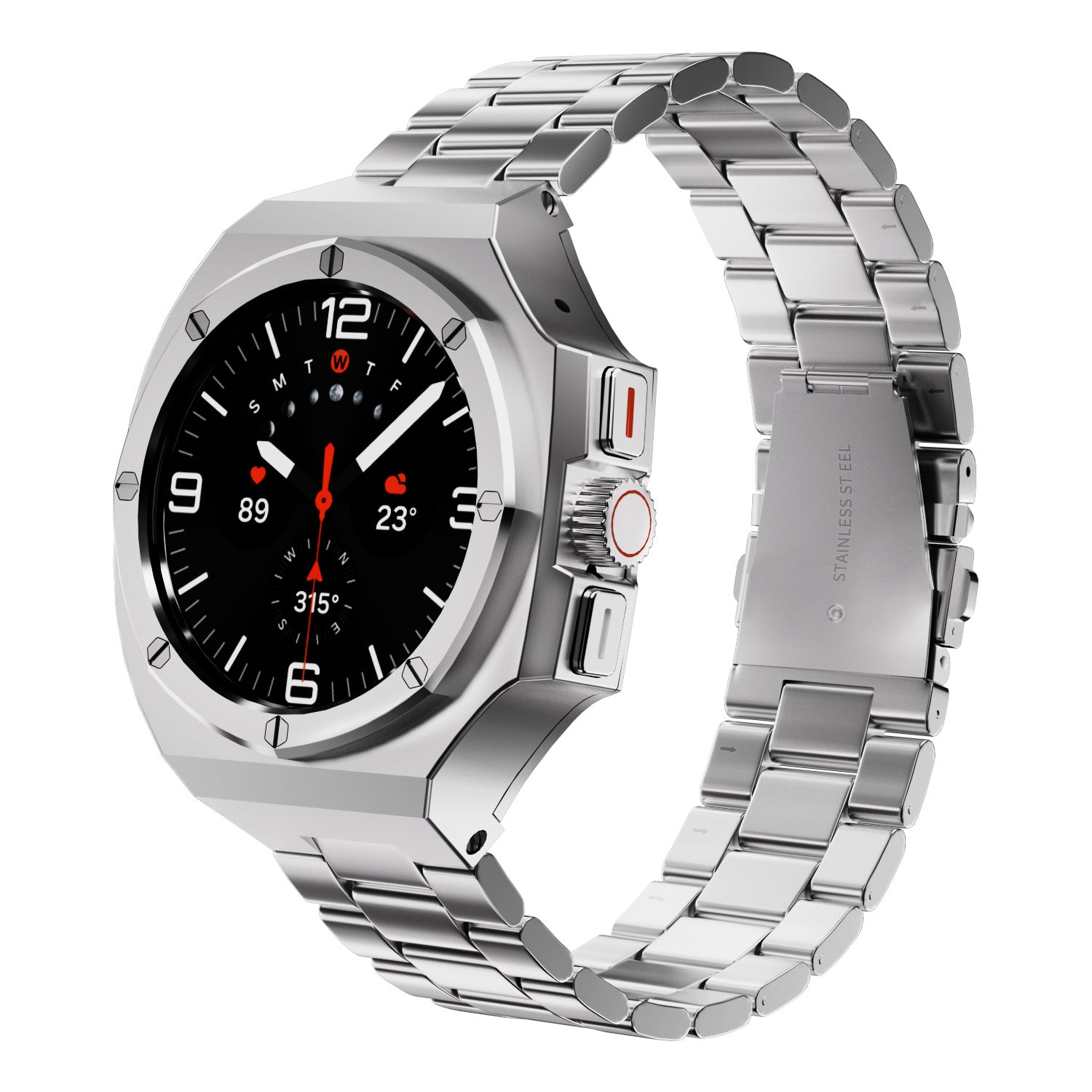 Zinklegeringskasse og metalrem kompatibel med Samsung Galaxy Watch Ultra 47mm | Lersk