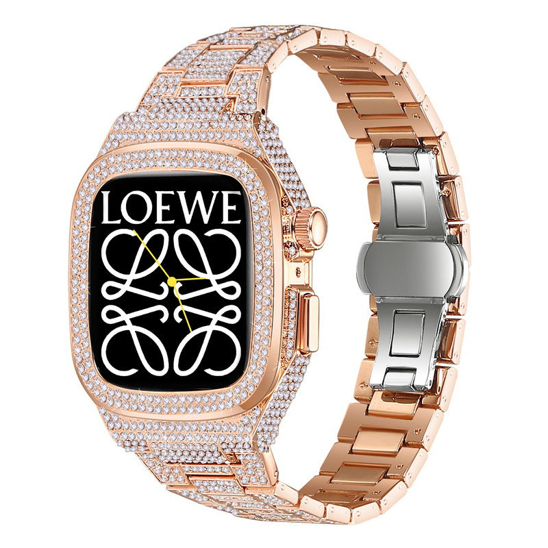Custodia e cinturino Aurielle Metal Crystal per Apple Watch 44/45mm | Lersk