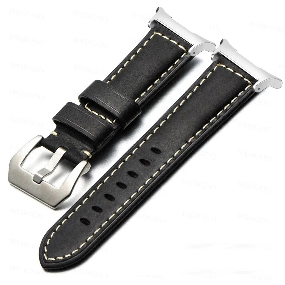 Rowen Vintage Buzlu Deri Kayış Samsung Watch Ultra 47mm için | Lersk