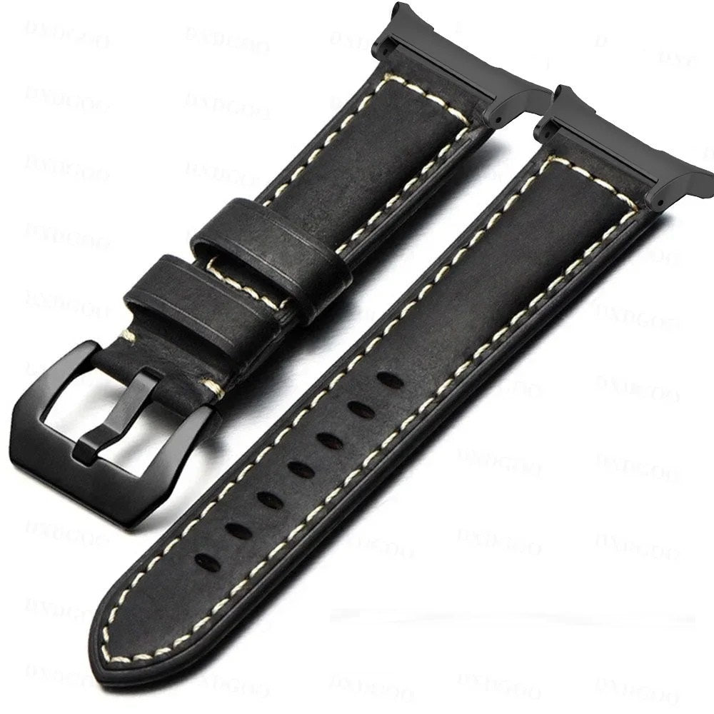 Rowen Vintage Buzlu Deri Kayış Samsung Watch Ultra 47mm için | Lersk