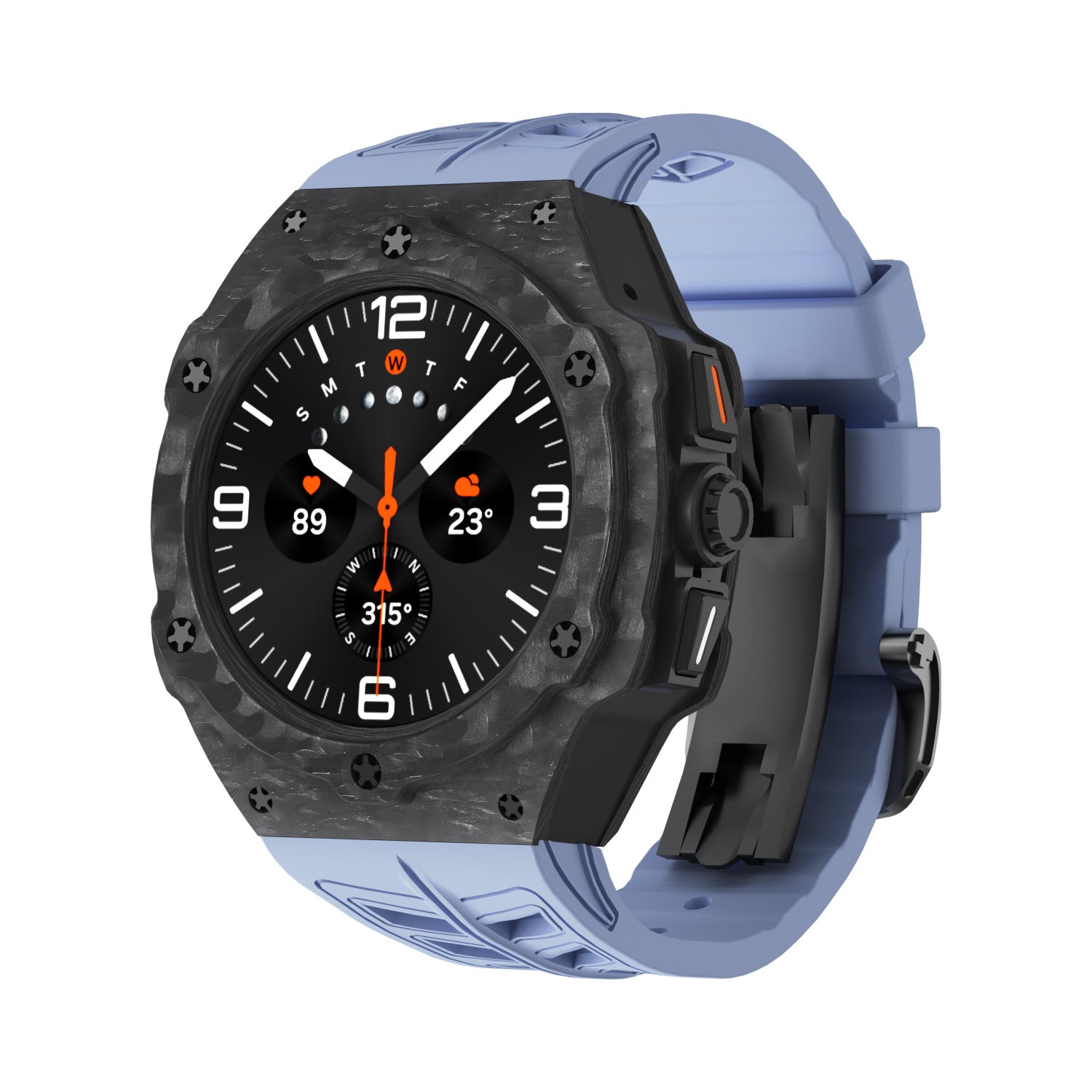 Carbon Fiber Case and Band Kit Compatible With Samsung Galaxy Watch 7 Ultra 47mm | Lersk