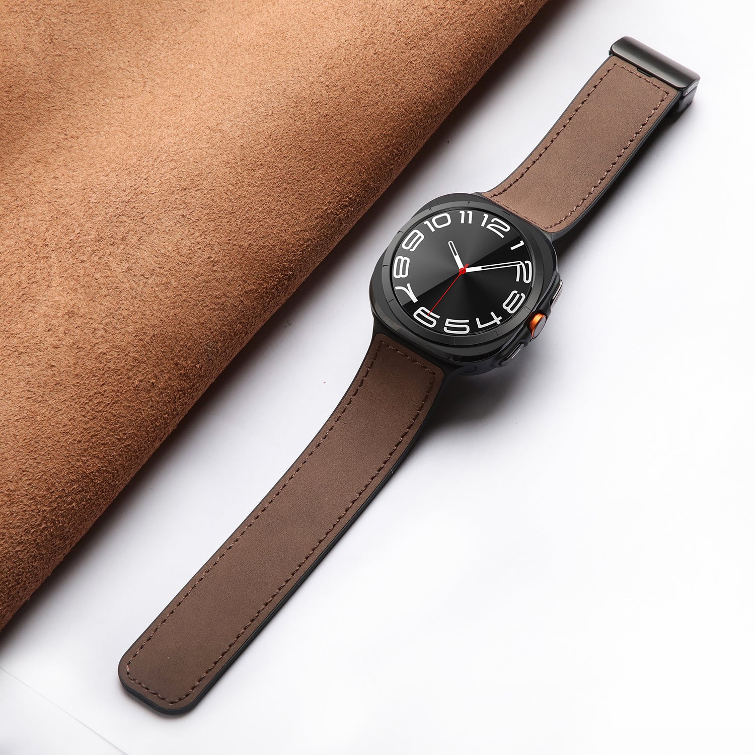 Velora Magnetisches Silikon- und Lederarmband für Samsung Watch Ultra | Lersk