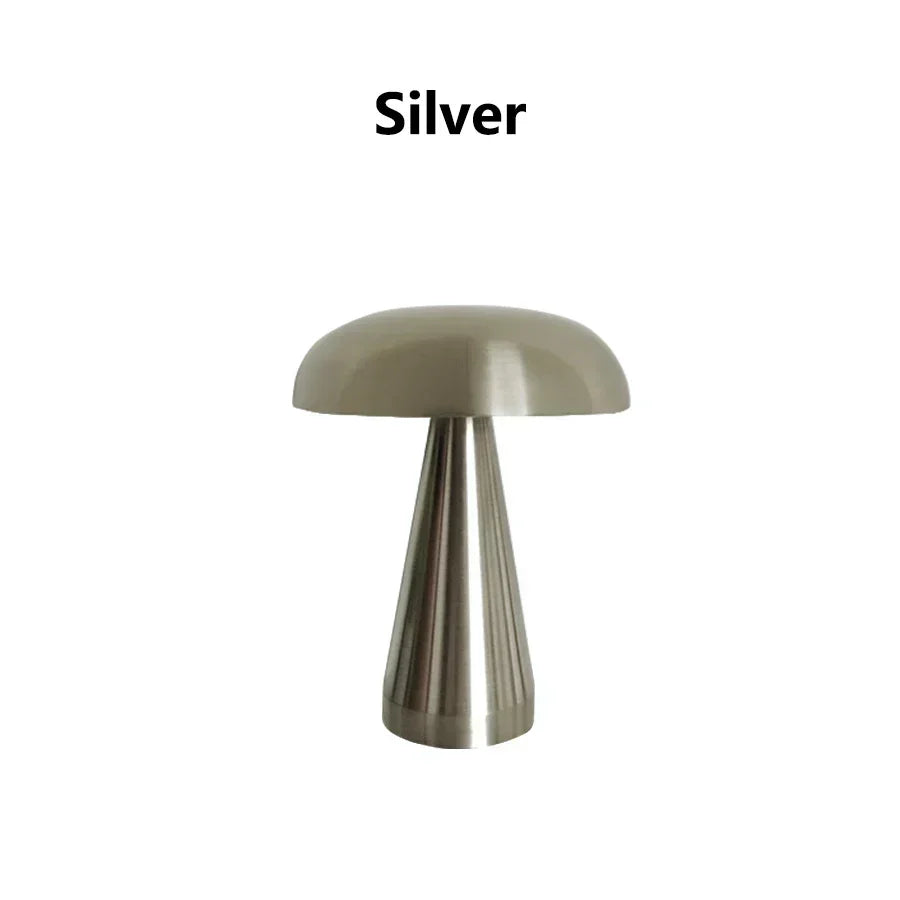 Mushroom LED Desk Lamp Rechargeable With Touch Sensor Home | Lersk