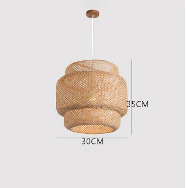 KiraBamboo Knit Pendant Light Chinese-Inspired Handcrafted | Lersk