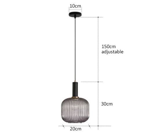 Colorful Retro Glass Pendant Light LED Hanging Lamp For Living Rooms And Bedrooms | Lersk