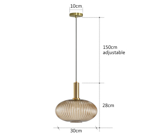Colorful Retro Glass Pendant Light LED Hanging Lamp For Living Rooms And Bedrooms | Lersk